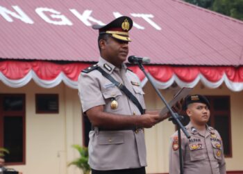 Polres Langkat Gelar Upacara Peringatan Hari Juang Polri ke-80