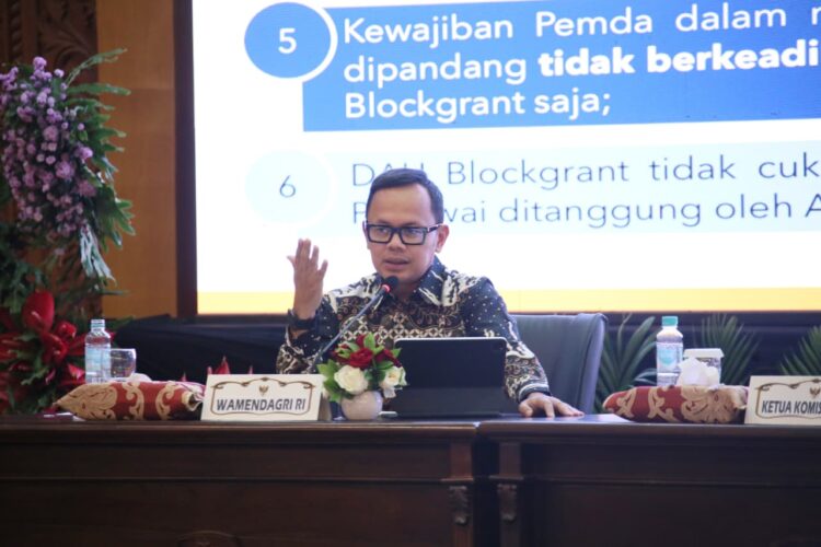 Wamendagri Bima Tekankan Pengelolaan TKD yang Lebih Adil, Proporsional, dan Efektif