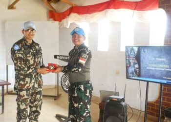 Train the Trainers” Contigent Training Capsule Yang Dilaksanakan Pada tanggal 18–22 Agustus 2025 Bertempat di Dinning Hall Bumi Nusantara Camp, Beni, DRC.