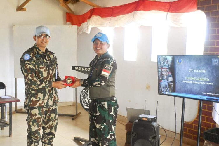 Train the Trainers” Contigent Training Capsule Yang Dilaksanakan Pada tanggal 18–22 Agustus 2025 Bertempat di Dinning Hall Bumi Nusantara Camp, Beni, DRC.