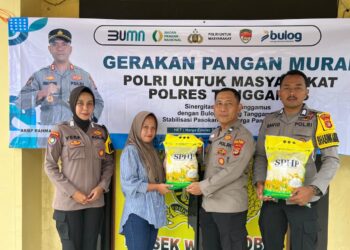 Polsek Wonosobo Gelar Gerakan Pangan Murah, Salurkan 500 Kg Beras untuk Warga