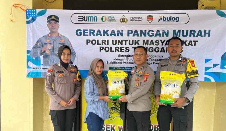Polsek Wonosobo Gelar Gerakan Pangan Murah, Salurkan 500 Kg Beras untuk Warga