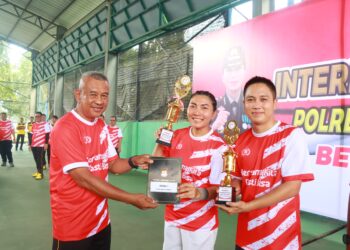 Polres Lampung Timur Gelar Internal Tennis Tournament Meriahkan HUT RI ke-80
