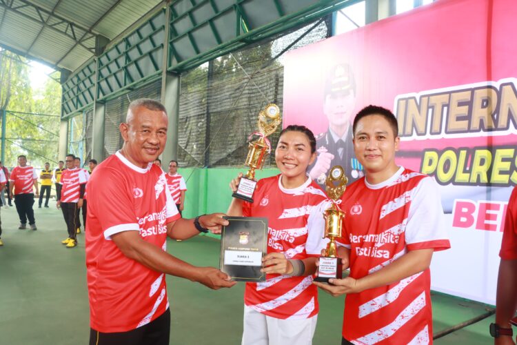 Polres Lampung Timur Gelar Internal Tennis Tournament Meriahkan HUT RI ke-80