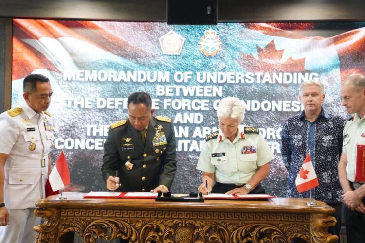 Pererat Hubungan Militer, TNI Dan CAF Tanda Tangani MoU