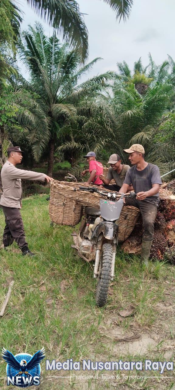 Bhabinkamtibmas Sambang Desa Binaan Dan Sampaikan Pesan Kamtibmas
