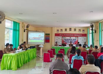 Kapolsek Meranti Hadiri Lokakarya Mini Lintas Sektoral Puskemas Meranti Tahun 2025.