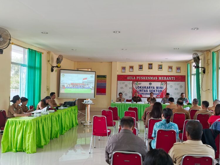 Kapolsek Meranti Hadiri Lokakarya Mini Lintas Sektoral Puskemas Meranti Tahun 2025.