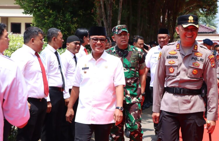 Sambutan Hangat Forkopimda Warnai Kunjungan Kerja Kapolda Lampung ke Polres Lampung Tengah
