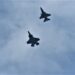 Aksi F-16 TNI AU dan F-35 RAAF Jalani Latihan Dissimilar Basic Fighter Maneuver