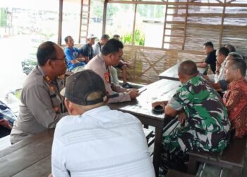 Polsek Baamang melakukan Mediasi Kesalah pahaman Antar Warga Kelurahan Baamang Hulu