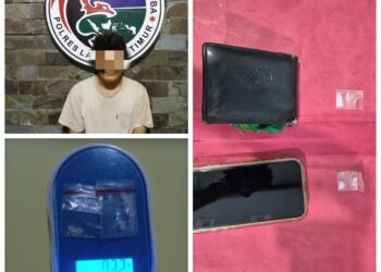 Sat Narkoba Polres Lampung Timur Mengamankan Seorang Tersangka penyalahguna narkotika