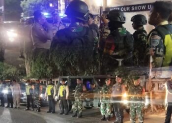 Patroli Gabungan TNI-Polri Polsek Cikarang Selatan Antisipasi Kerusuhan, Situasi Aman Terkendali