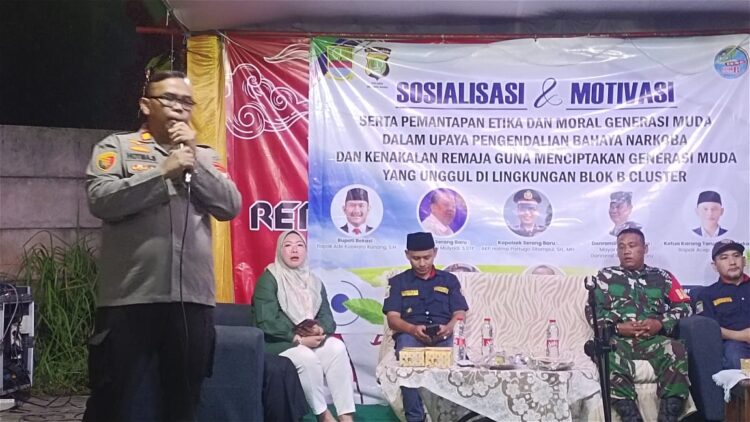 Polsek Serang Baru Gelar Sosialisasi Bahaya Narkoba dan Kenakalan Remaja