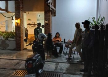 Jaga Kamtibmas, Piket Koramil 03/Serengan Bersama Linmas Patroli Wilayah