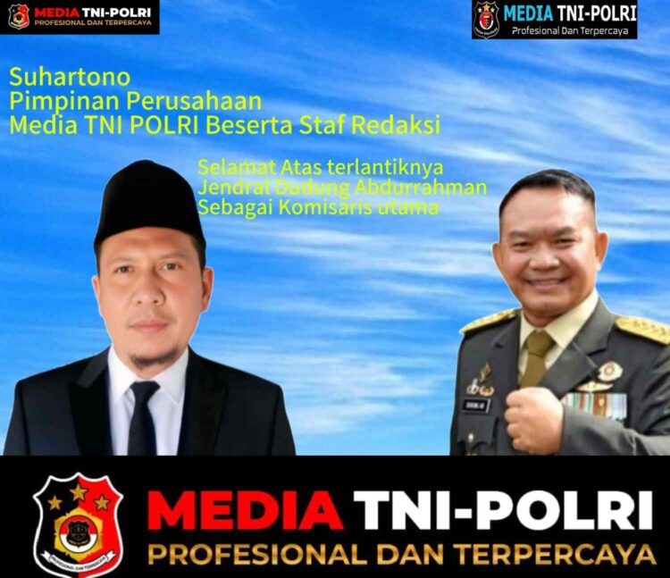 Jenderal Dudung Abdurachman Jabat Komisaris Utama, Suhartono Sampaikan Selamat
