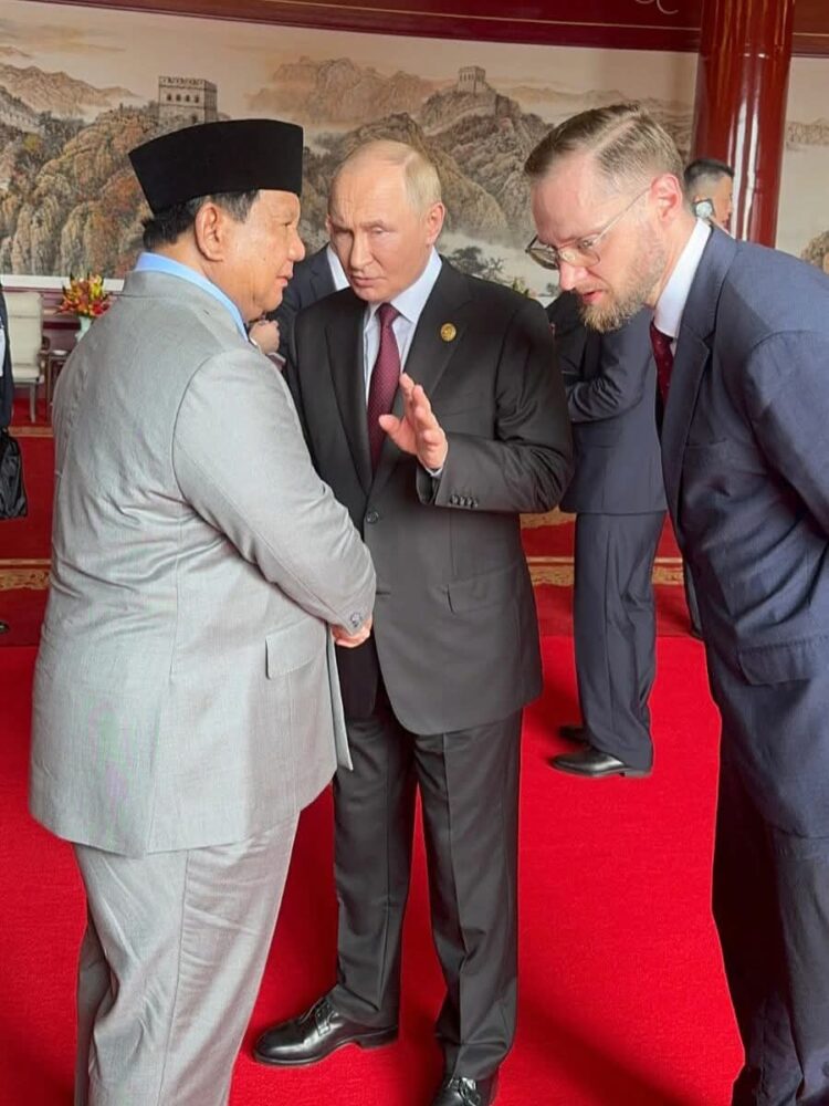 Lawatan Singkat di Beijing, Presiden Prabowo Gelar Pertemuan Khusus dengan Presiden Rusia Vladimir Putin