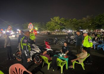 Bentuk Nyata Polri Hadir untuk Masyarakat, Polres Mesuji Gelar Patroli Gabungan Jaga Situasi Kamtibmas