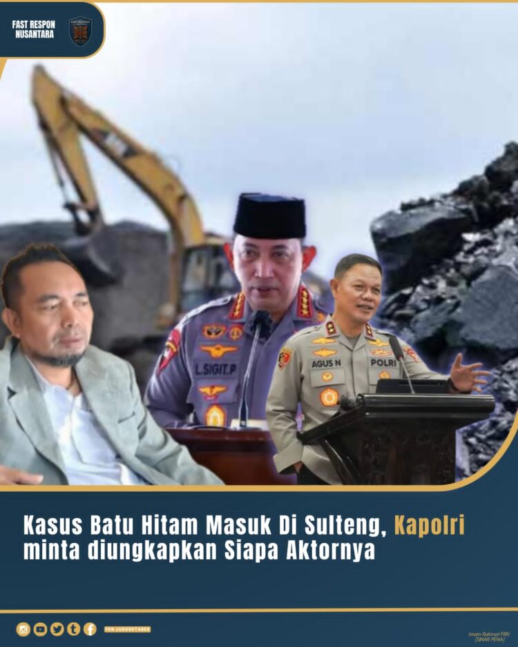 Kapolri Ultimatum Kasus Batu Hitam di Sulteng: Bongkar Aktor Besar, Jangan Ada yang Kebal Hukum