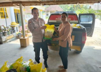 Dukung Program Pemerintah, Seluruh Polsek Jajaran Polres Mesuji Gelar Gerakan Pangan Murah di Setiap Wilayah