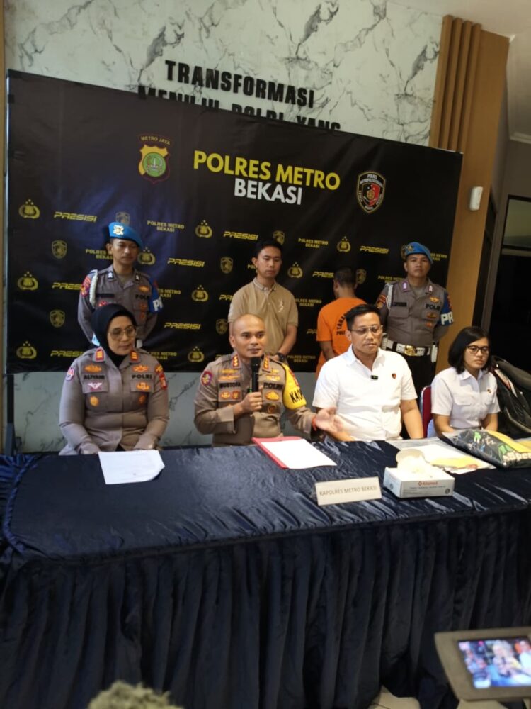 Polres Metro Bekasi Ungkap Kasus Pencurian Sepeda Motor dengan Pemberatan, Pelaku Ditangkap Warga. 