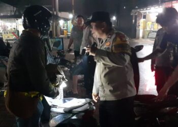 Giat Razia Polsek Serang Baru, 1 Motor Ditahan karena Tidak Memiliki Surat