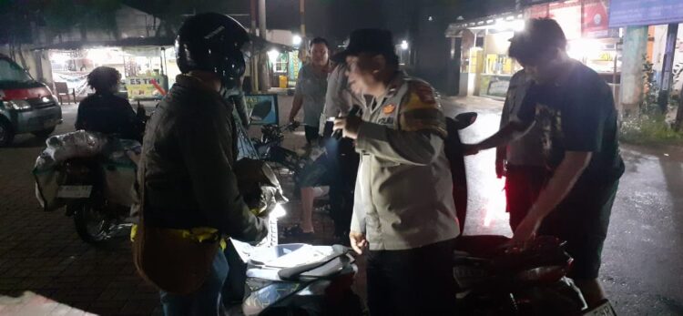 Giat Razia Polsek Serang Baru, 1 Motor Ditahan karena Tidak Memiliki Surat