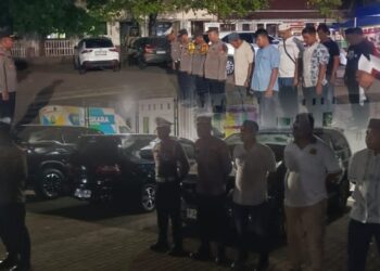 Polsek Cikarang Selatan Gelar Apel Pengamanan Maulid Nabi Muhammad SAW dengan Penceramah Habib Rizieq Shihab