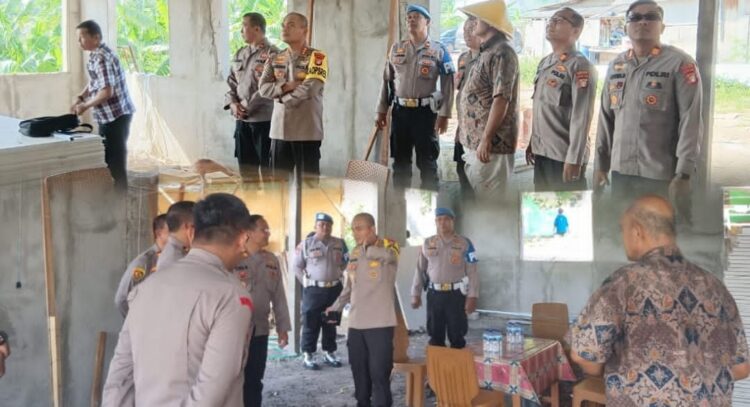Kapolres Metro Bekasi Tinjau Pembangunan Dapur SPPG Polri di Cikarang Selatan