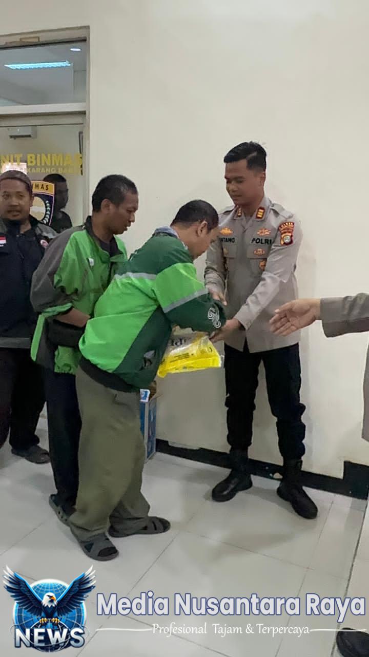 Kapolsek Cikarang Barat Jalin Silaturahmi Kamtibmas dengan Ojek Online Cikarang Barat dan Cibitung