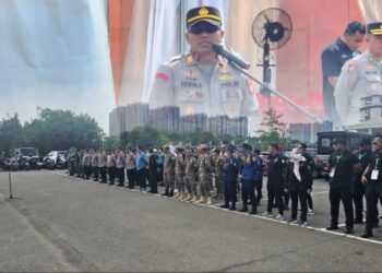 Polsek Cikarang Selatan Kawal Ketat Acara Musik “Dijogetin” di Area Parkir Central Park Meikarta