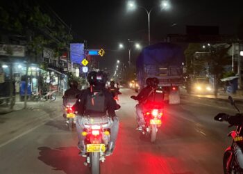 Brimob Batalyon D Pelopor Gelar Patroli Rayonisasi Antisipasi Tawuran dan Balap Liar di Kabupaten Bekasi