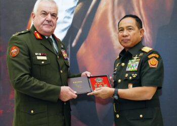 Kerja Sama Militer RI–Yordania Menguat, Panglima TNI Terima Kunjungan Kehormatan Mayor Jenderal Al Hnaity