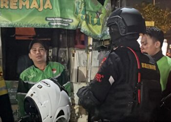 Brimob Batalyon D Pelopor Gelar Patroli Rayonisasi di Kabupaten Bekasi, Antisipasi Tawuran, Balap Liar dan Kejahatan Malam