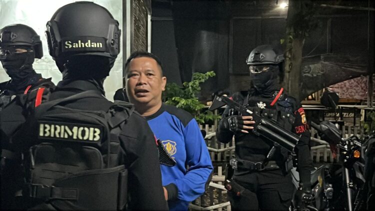 Brimob Yon D Pelopor Gelar Patroli Rayonisasi Antisipasi Tawuran dan Balap Liar di Kabupaten Bekasi