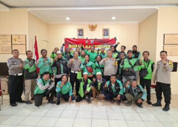Polsek Tarumajaya Gelar Binluh untuk Ojol Gojek, Tingkatkan Kesadaran Kamtibmas   