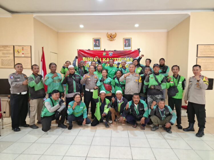 Polsek Tarumajaya Gelar Binluh untuk Ojol Gojek, Tingkatkan Kesadaran Kamtibmas   