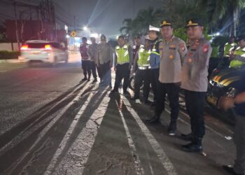Patroli Gabungan Dua Polsek Diperkuat, Polisi Amankan Jalur Perbatasan Cikarang Barat–Setu