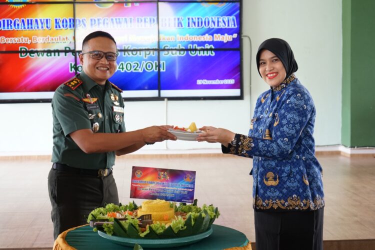 Dandim 0402/OKI-OI Puji ASN Sebagai Fondasi Utama Kelancaran Tugas Satuan di HUT Korpri ke-54