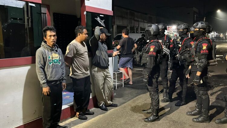 Tim patroli Brimob Sisir Bekasi, Patroli Anti Tawuran dan Balap Liar Nihil Insiden