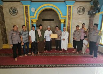 Polsek Cikarang Selatan Laksanakan Safari Kamtibmas dan Peduli Tempat Ibadah di Masjid Wilayah Hukum Cikarang Selatan