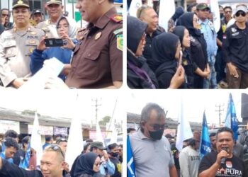 Eksekusi Diduga Tersandera Mafia Hukum, Massa BARAK Geruduk Kejari Sukabumi
