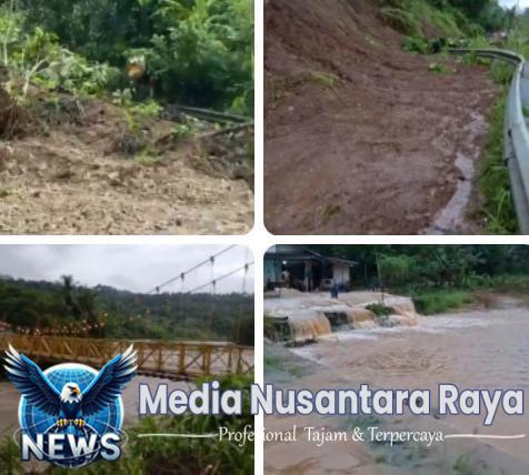 Hujan Deras Picu Longsor dan Luapan Air Situ Halimun, Akses Jalan Lima Desa di Kabupaten Sukabumi Terputus