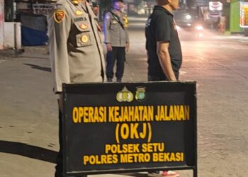 Jaga Kamtibmas, Polsek Setu Razia Dini Hari di Jalan Raya Setu–Serang