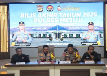 Rilis Akhir Tahun Polres Mesuji: Penangkapan Tersangka Naik 151%, Komitmen Jaga Kamtibmas Terus Menguat
