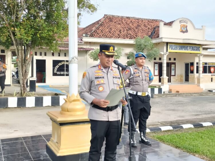 Operasi Lilin 2025: Kapolres Mesuji Pimpin Apel Gelar Pasukan Pengamanan Malam Pergantian Tahun