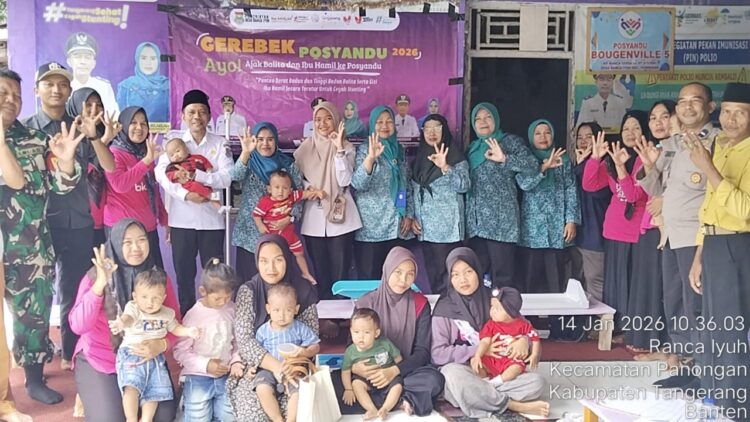 Kapolsek Panongan Tegaskan Komitmen Polri Dukung Gerebek Posyandu Cegah Stunting