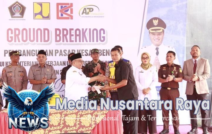 Dorong Perekonomian Rakyat, Forkopimda Kab. Blitar Hadiri Peletakan Batu Pertama Pembangunan Pasar Kesamben