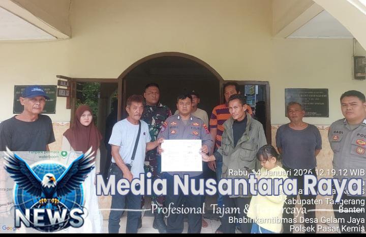 Polsek Pasar Kemis Lakukan Problem Solving, Kasus Salah Paham Warga Diselesaikan Secara Kekeluargaan