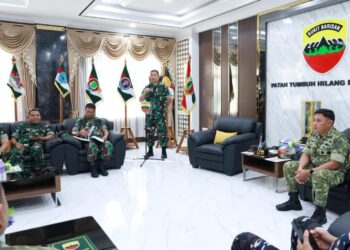 Pangdam l/BB Sambut Kedatangan Asops Panglima TNI di Markas Kodam l/BB